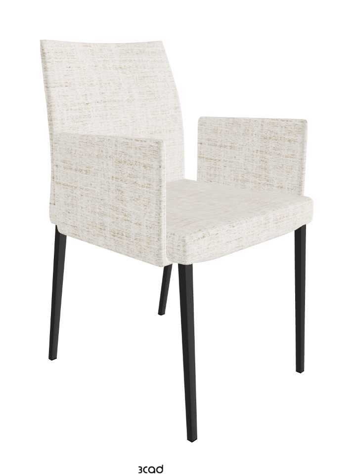 Anna Dining Armchair_Matt Graphite_Fabric_B610