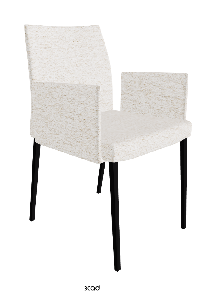 Anna Dining Armchair_Matt Black_Fabric_B730