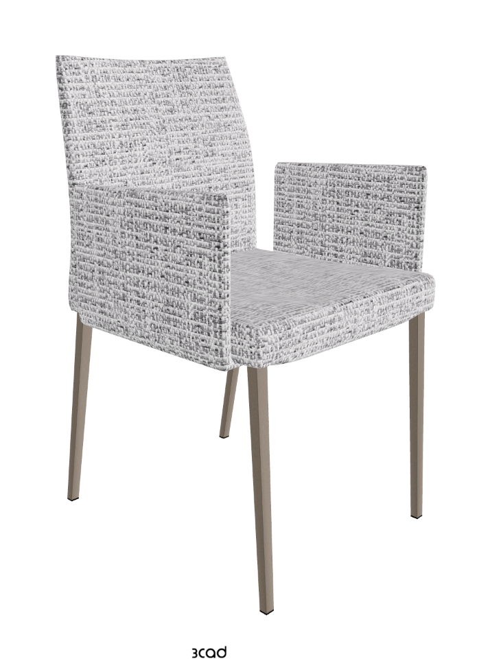 Anna Dining Armchair_Titanium Embossed_Fabric_B811