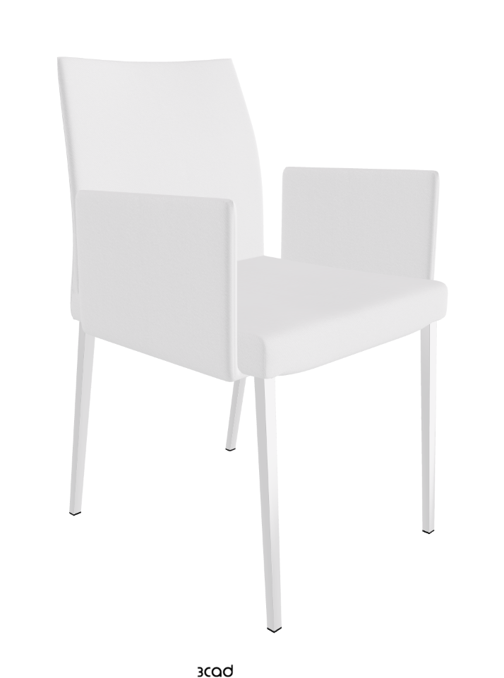 Anna Dining Armchair_Chrome_Fabric:_B920