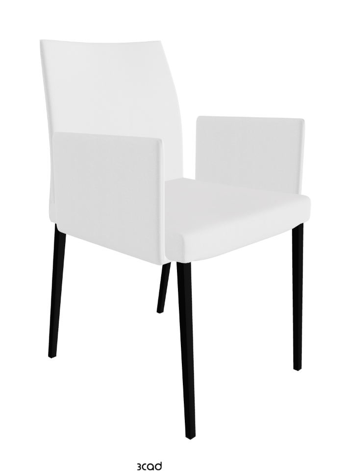 Anna Dining Armchair_Matt Black_Fabric_B920