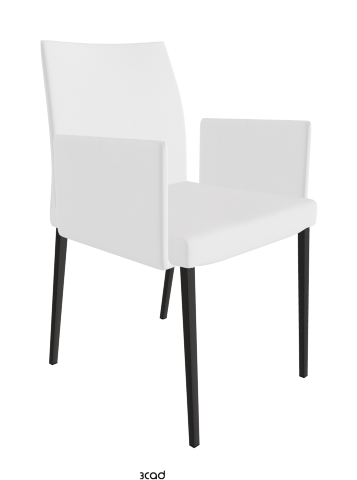 Anna Dining Armchair_Matt Graphite_Fabric_B920