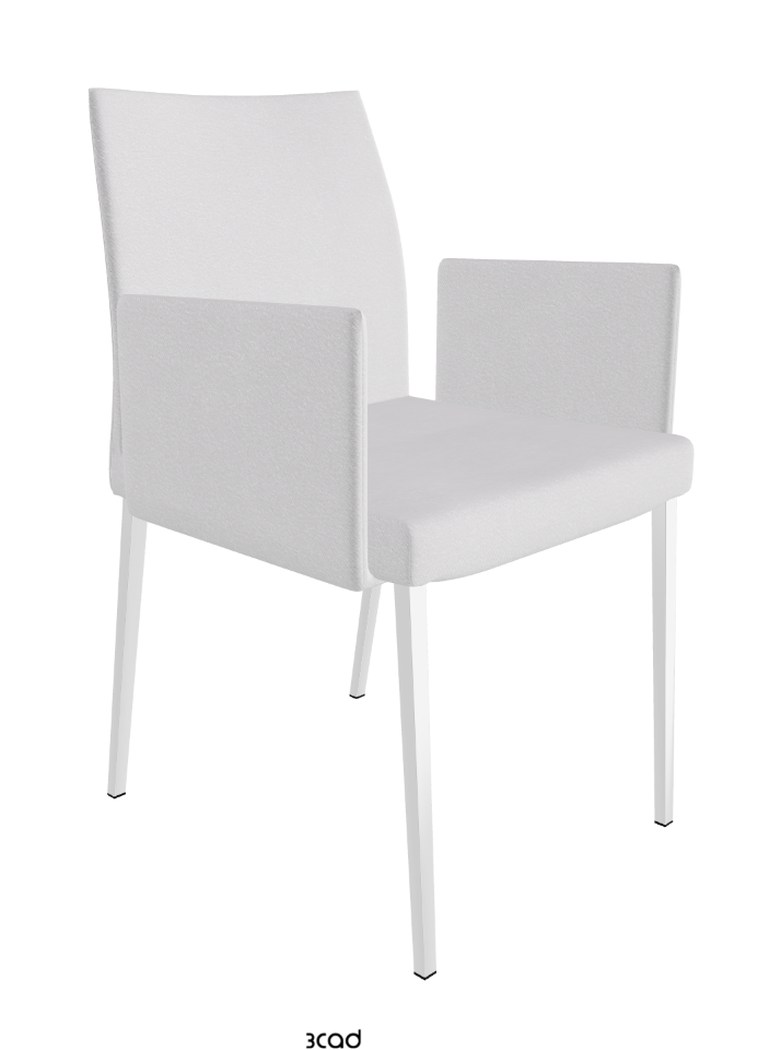 Anna Dining Armchair_Chrome_Fabric:_B921