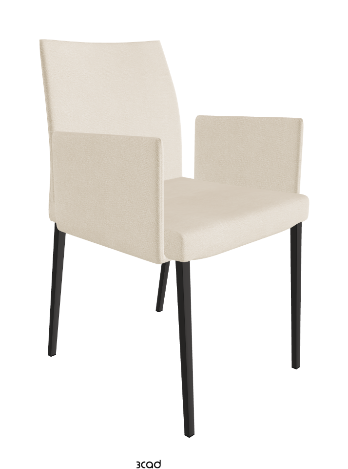 Anna Dining Armchair_Matt Graphite_Fabric_B922