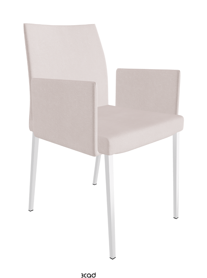 Anna Dining Armchair_Chrome_Fabric:_B923