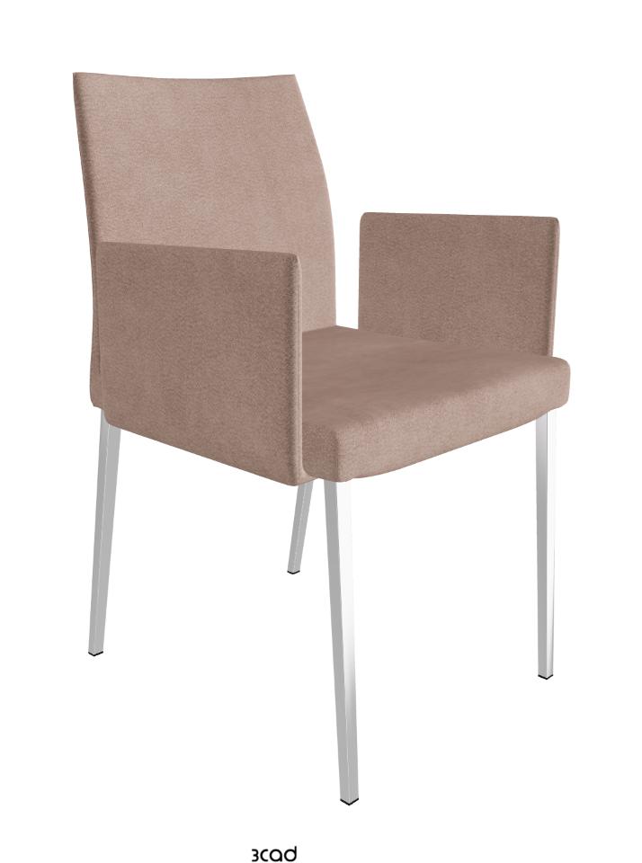 Anna Dining Armchair_Black Chrome_Fabric-_B925
