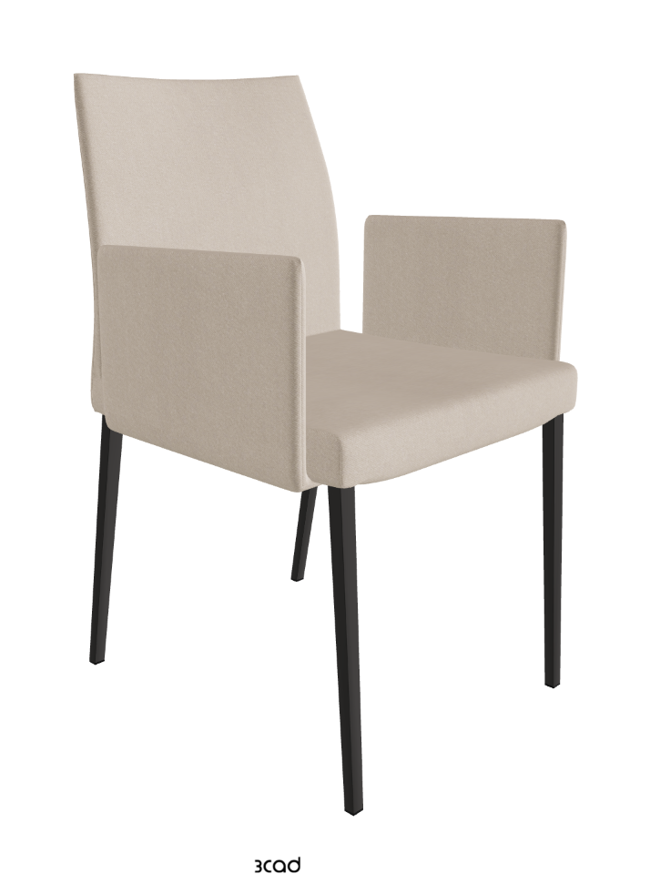Anna Dining Armchair_Matt Graphite_Fabric_B926