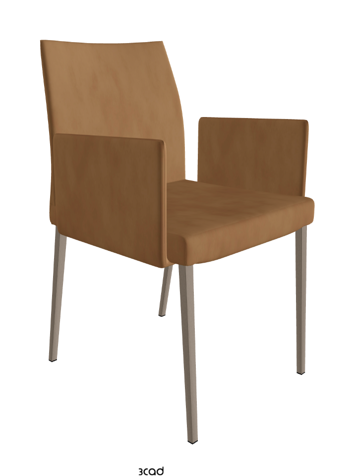 Anna Dining Armchair_Titanium Embossed_Micro Nubuk_Almond