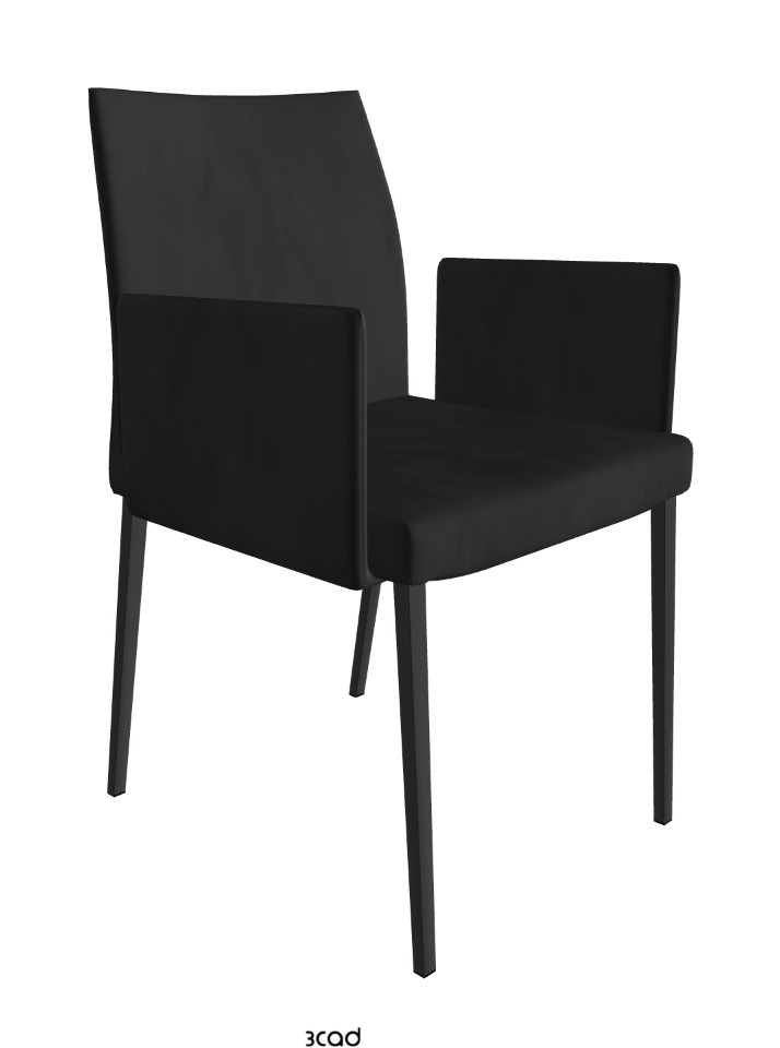 Anna Dining Armchair_Matt Graphite_Micro Nubuk_Charcoal