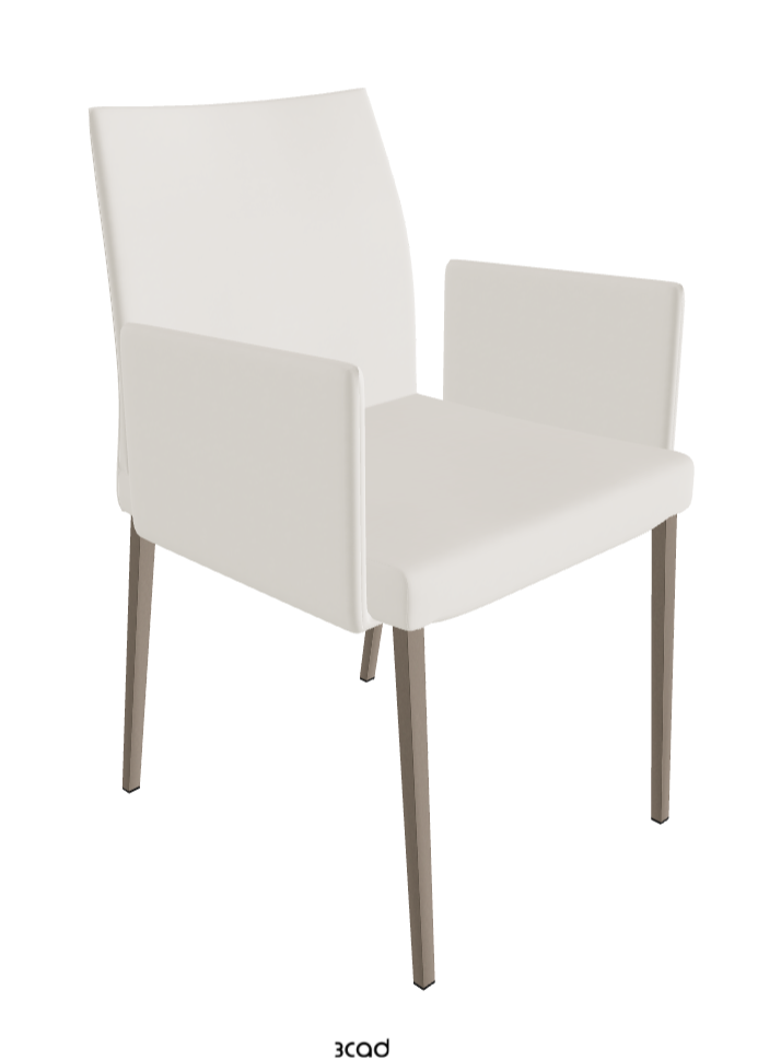 Anna Dining Armchair_Titanium Embossed_Glove Soft Leather_Dover
