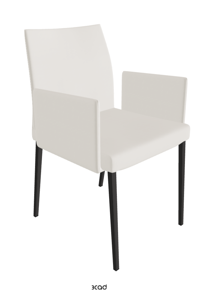 Anna Dining Armchair_Matt Graphite_Glove Soft Leather_Dover