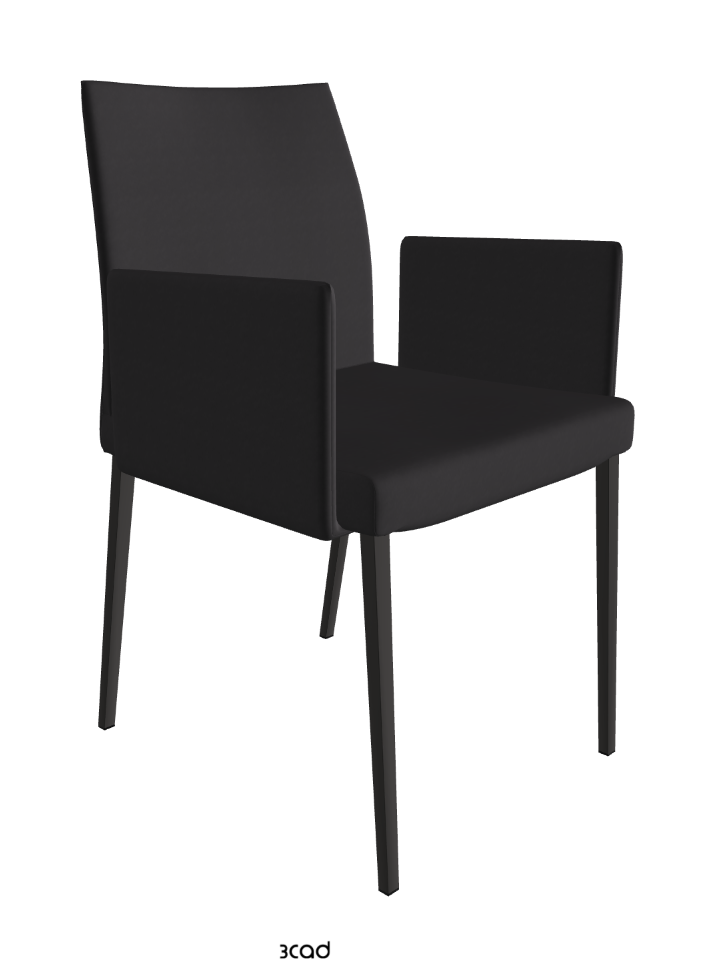 Anna Dining Armchair_Matt Graphite_Glove Soft Leather_Hornet