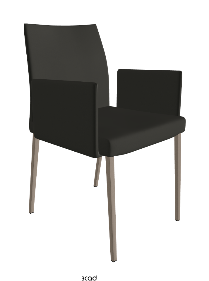 Anna Dining Armchair_Titanium Embossed_Synthetic Leather_London