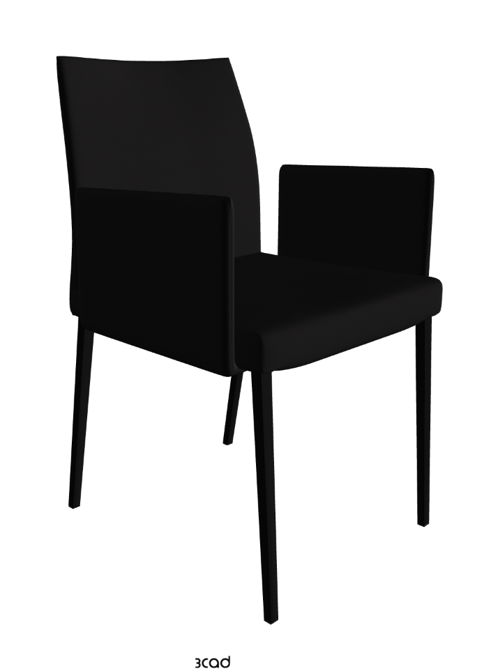 Anna Dining Armchair_Matt Black_Synthetic Leather_Nero