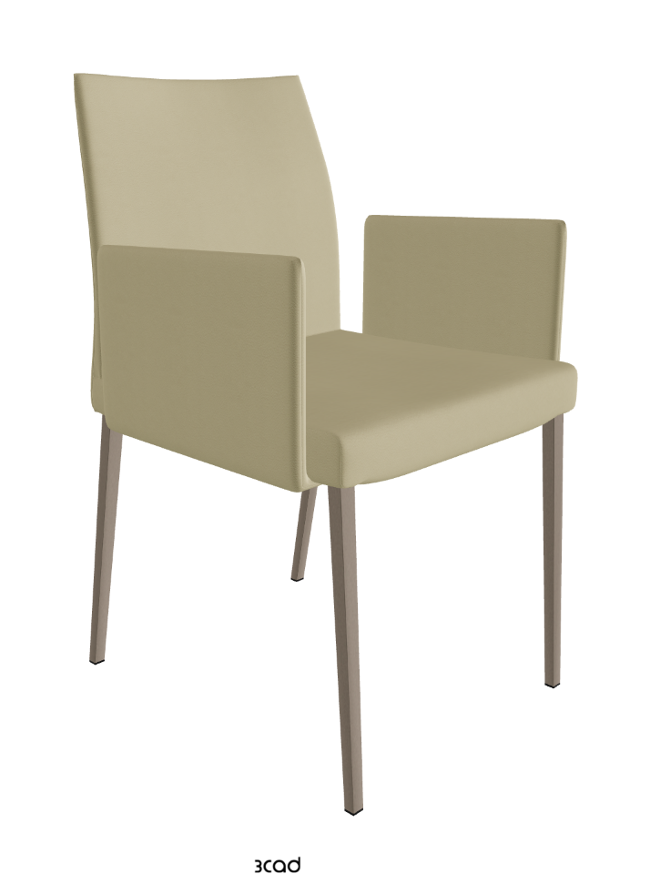 Anna Dining Armchair_Titanium Embossed_Synthetic Leather_Canapa