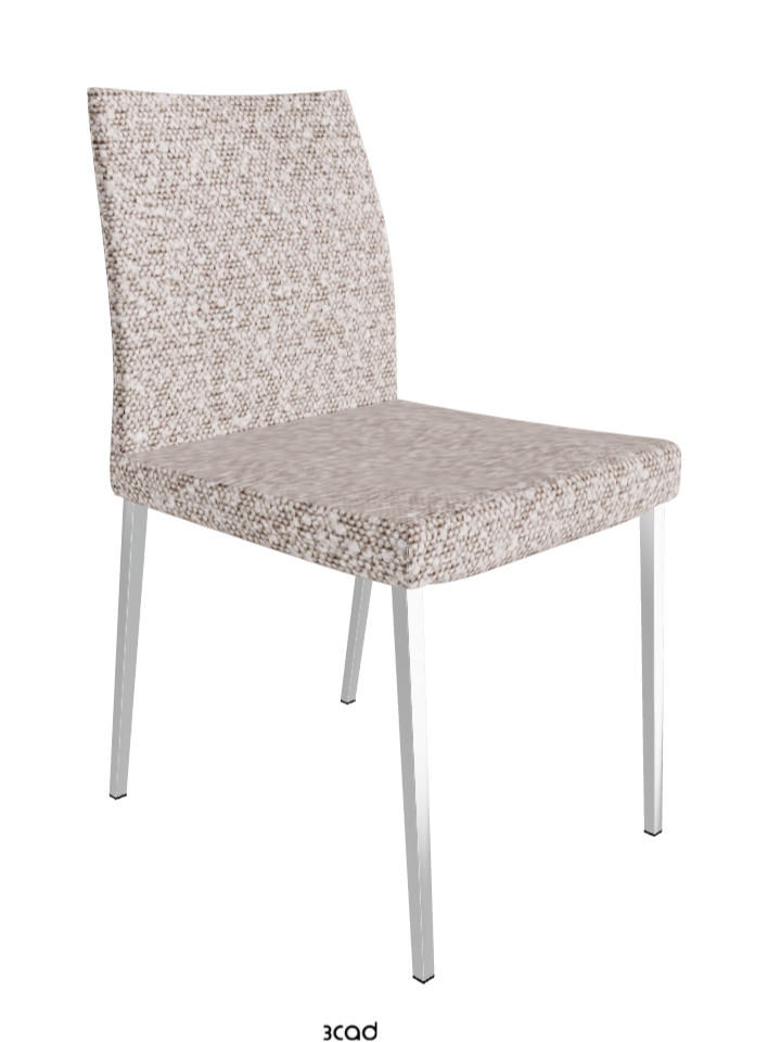 Anna Dining Chair_Black Chrome_Fabric-_B242