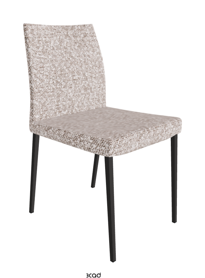 Anna Dining Chair_Matt Graphite_Fabric_B242
