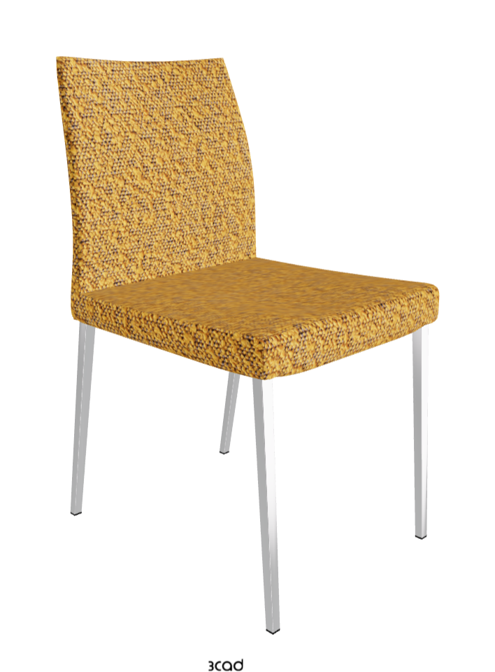Anna Dining Chair_Black Chrome_Fabric-_B247