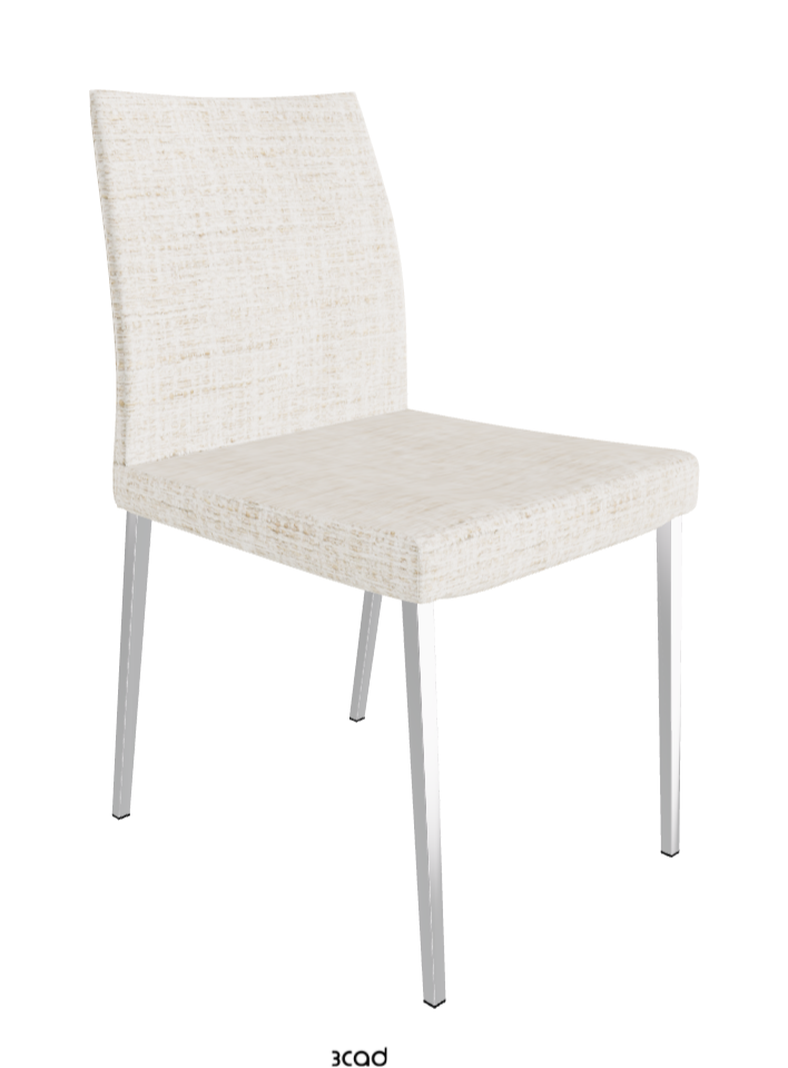 Anna Dining Chair_Black Chrome_Fabric-_B610