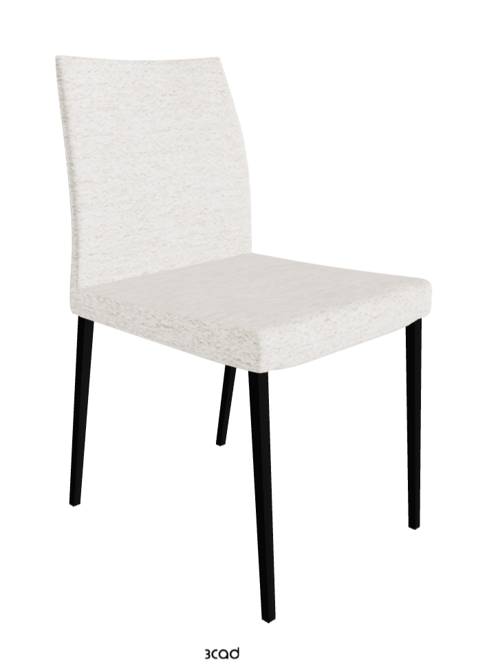 Anna Dining Chair_Matt Black_Fabric_B730