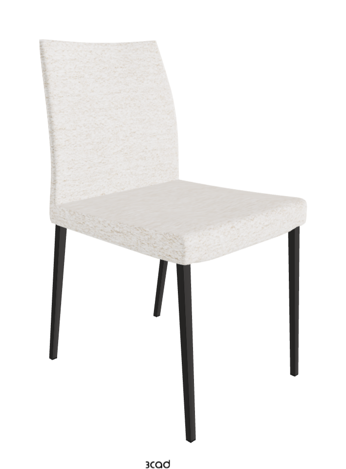 Anna Dining Chair_Matt Graphite_Fabric_B730