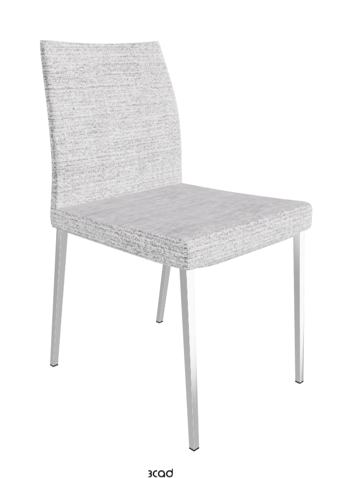 Anna Dining Chair_Black Chrome_Fabric-_B810