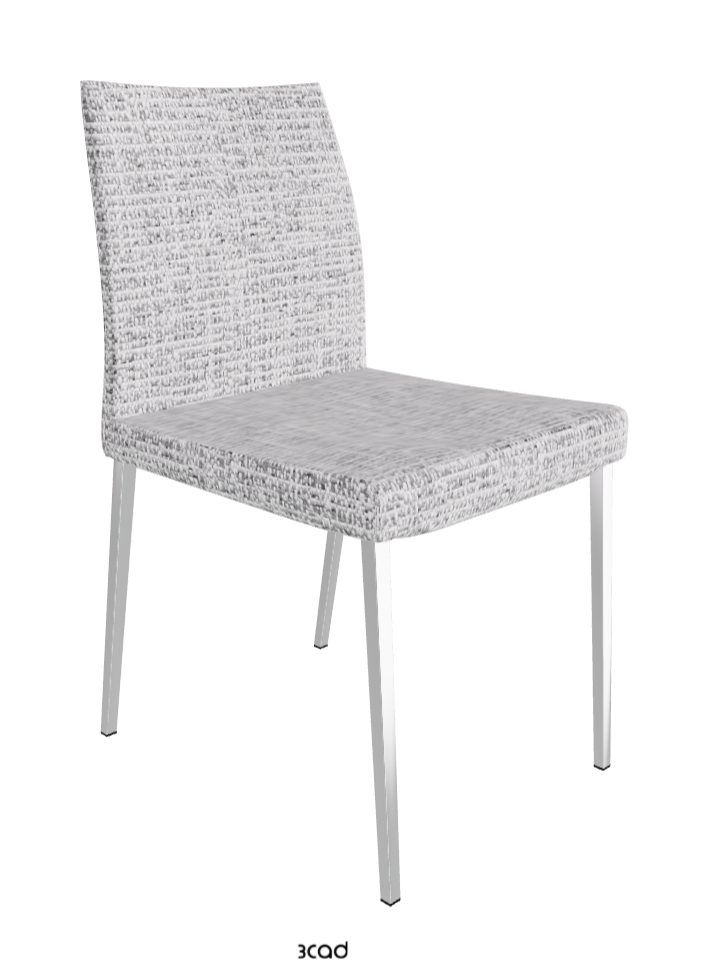 Anna Dining Chair_Black Chrome_Fabric-_B811