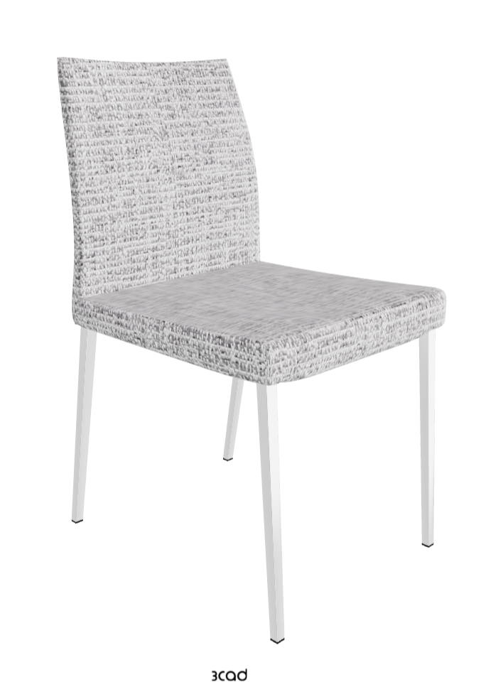 Anna Dining Chair_Chrome_Fabric:_B811