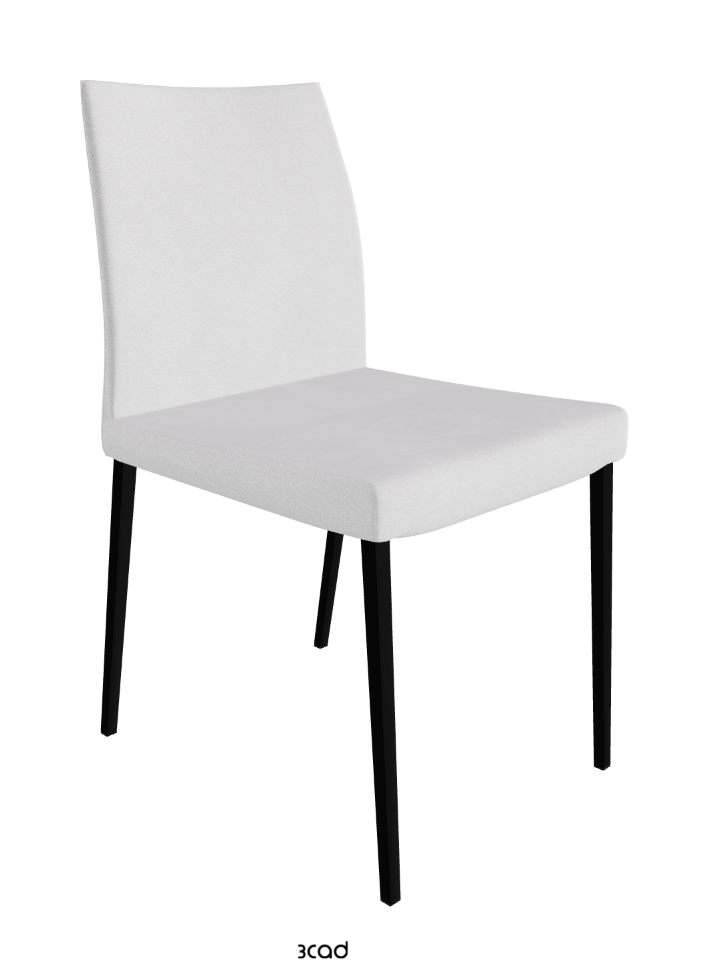 Anna Dining Chair_Matt Black_Fabric_B921