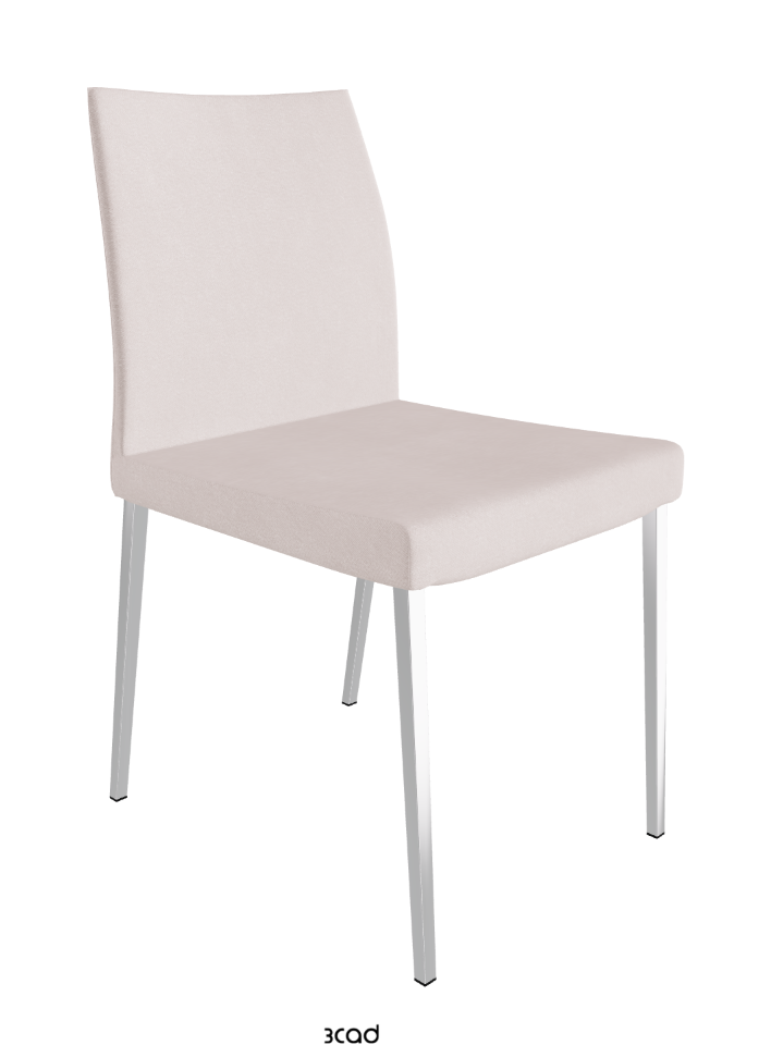 Anna Dining Chair_Black Chrome_Fabric-_B923