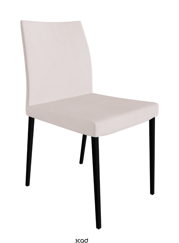 Anna Dining Chair_Matt Black_Fabric_B923