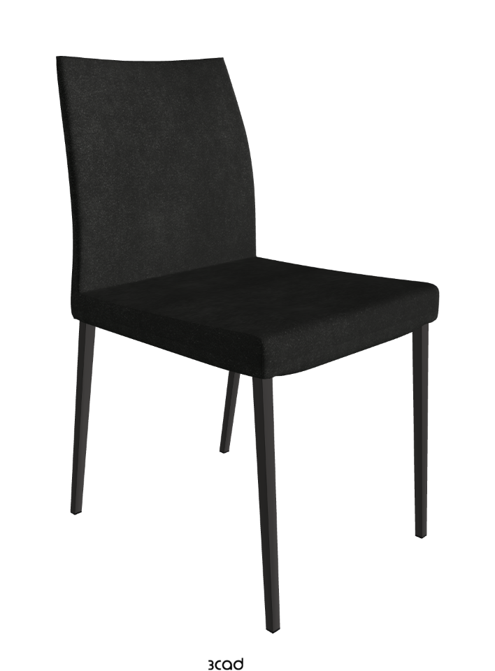 Anna Dining Chair_Matt Graphite_Fabric_B932