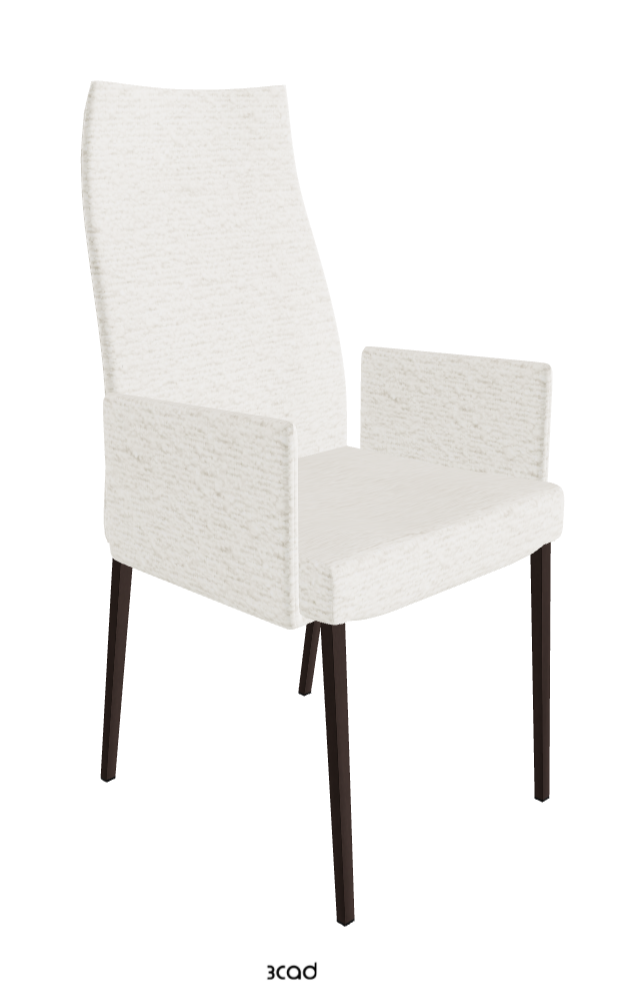 Anna High Back Dining Armchair_Bronze Embossed_Fabric_B240