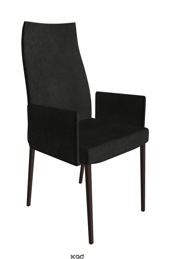 Anna High Back Dining Armchair_Bronze Embossed_Fabric_B932