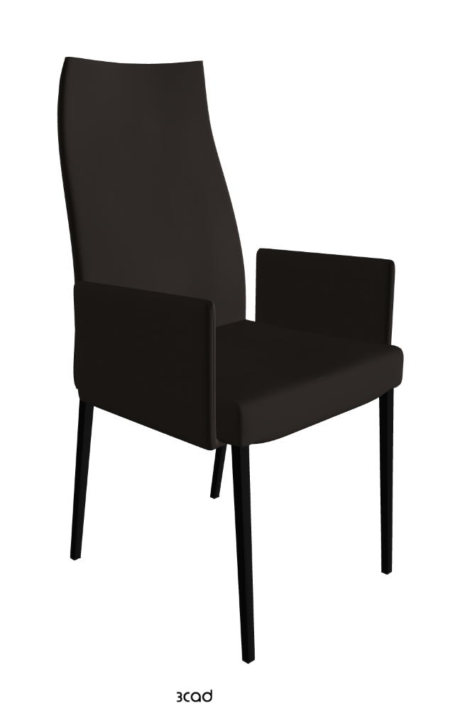Cattelan Italia Anna High Back Dining Armchair Soft Leather