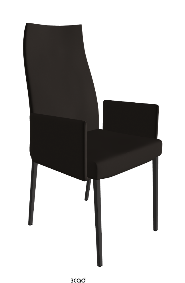 Cattelan Italia Anna High Back Dining Armchair Soft Leather