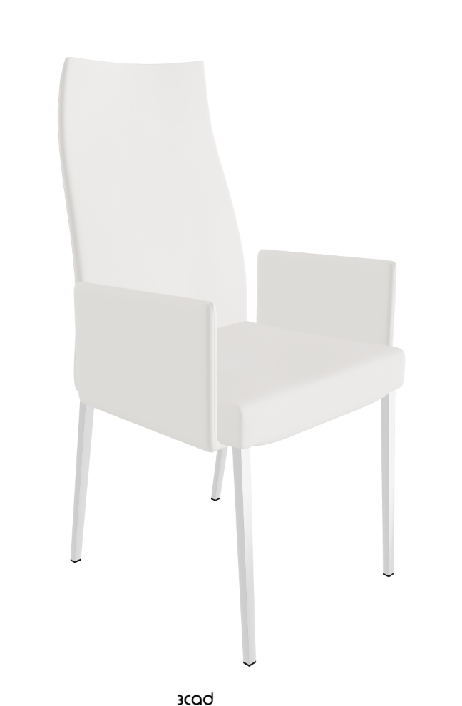 Cattelan Italia Anna High Back Dining Armchair Soft Leather