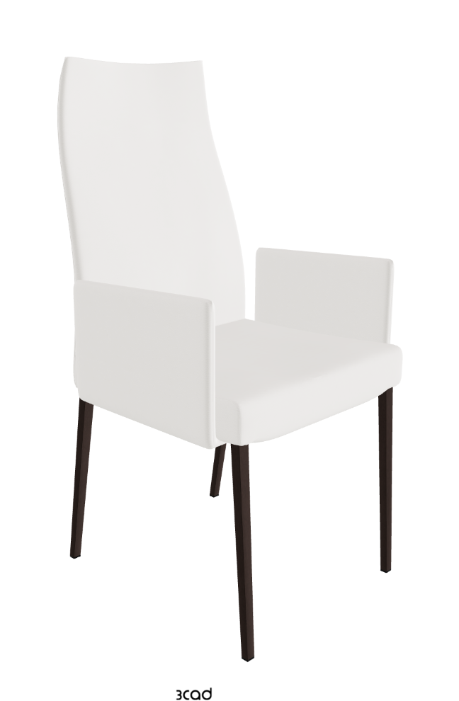 Cattelan Italia Anna High Back Dining Armchair Soft Leather