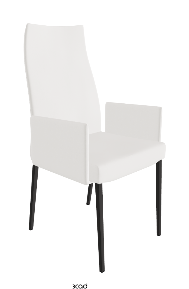 Cattelan Italia Anna High Back Dining Armchair Soft Leather