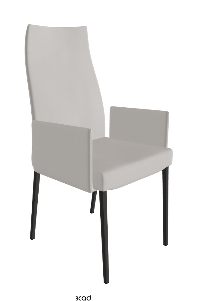 Cattelan Italia Anna High Back Dining Armchair Soft Leather