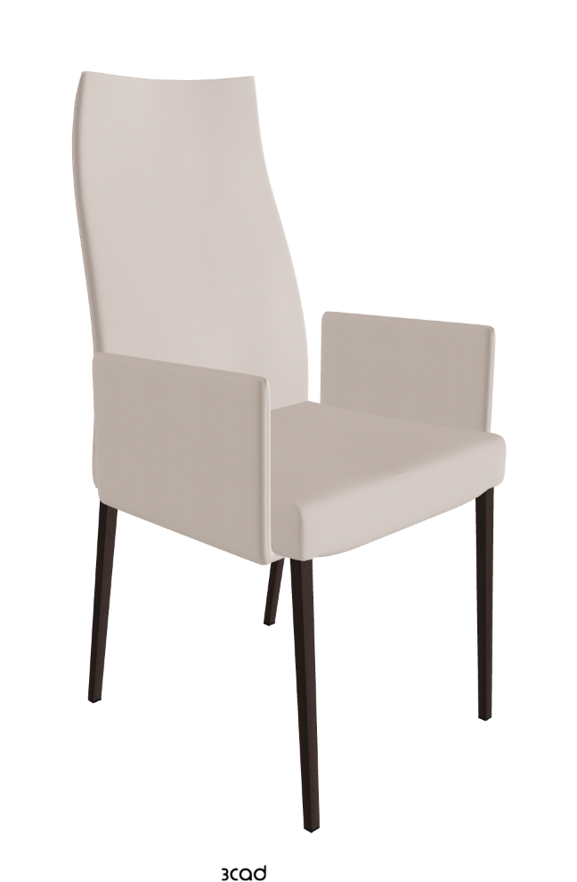 Cattelan Italia Anna High Back Dining Armchair Soft Leather