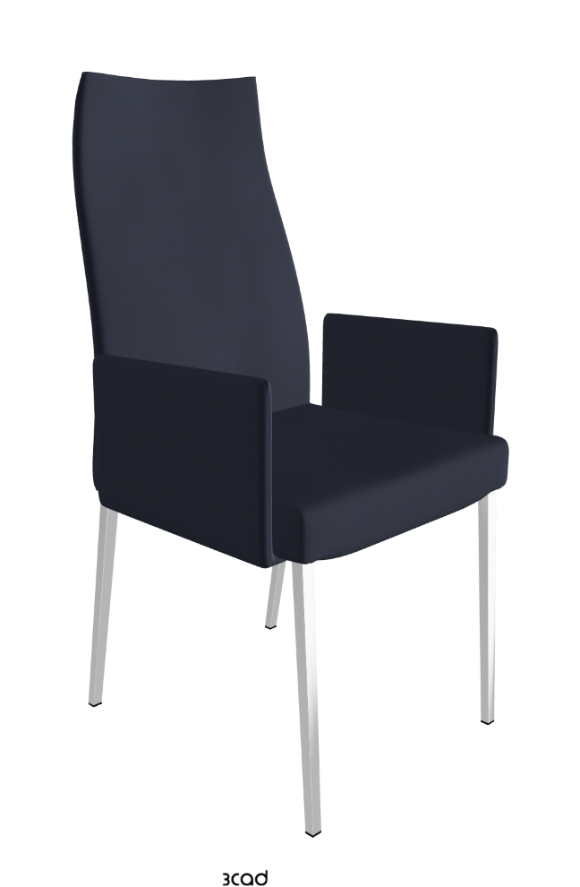 Cattelan Italia Anna High Back Dining Armchair Soft Leather