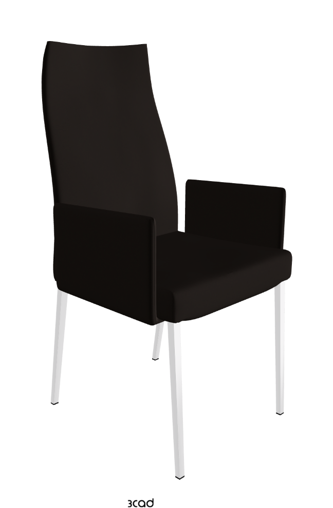 Cattelan Italia Anna High Back Dining Armchair Soft Leather
