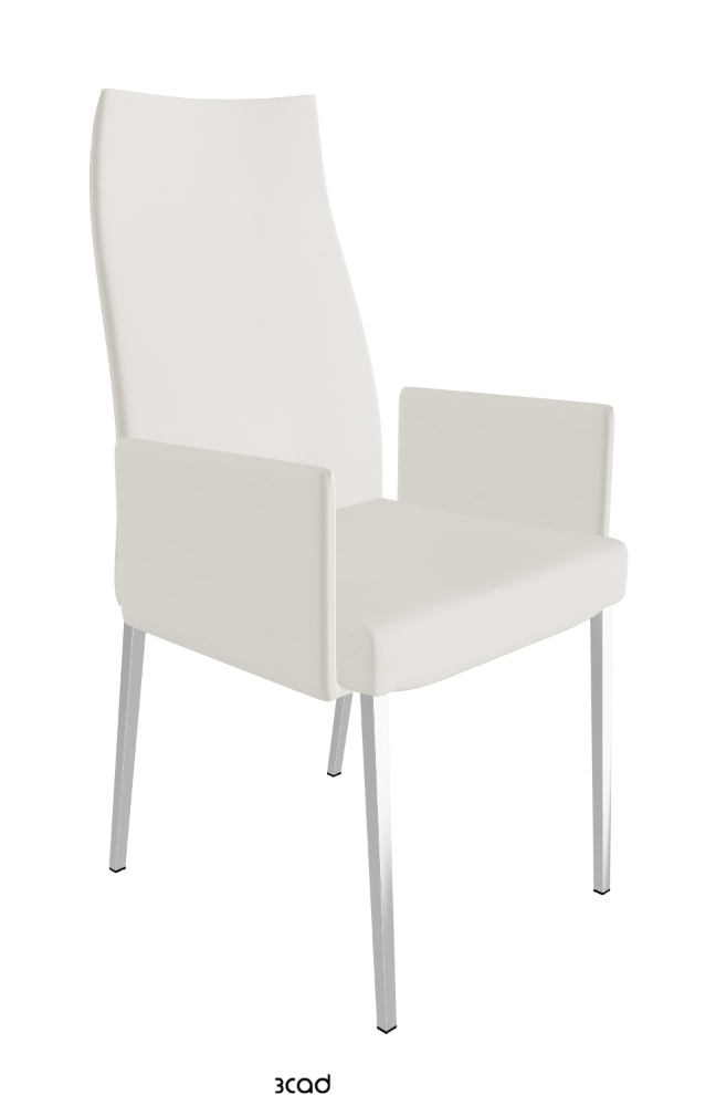 Cattelan Italia Anna High Back Dining Armchair Soft Leather