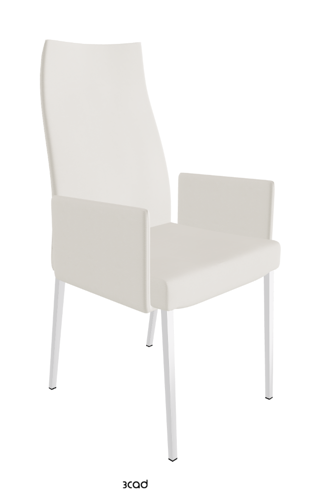 Cattelan Italia Anna High Back Dining Armchair Soft Leather