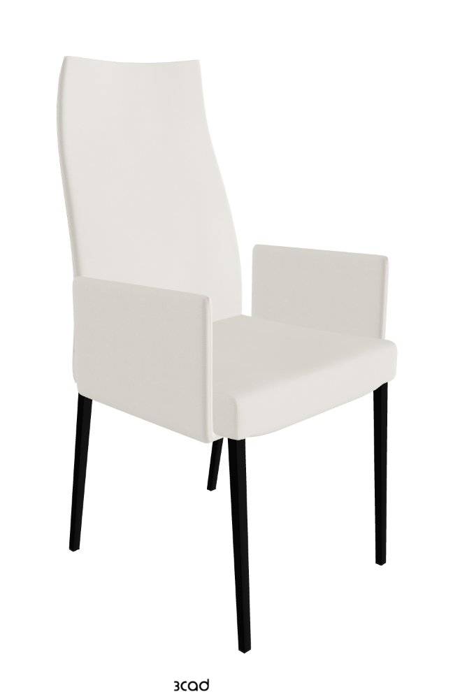Cattelan Italia Anna High Back Dining Armchair Soft Leather