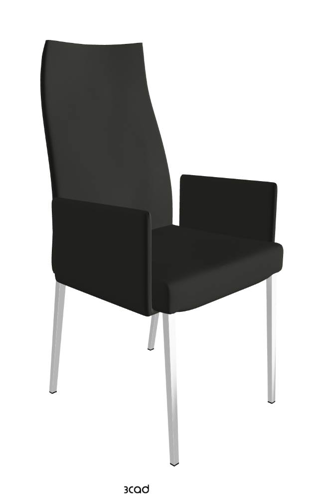 Cattelan Italia Anna High Back Dining Armchair Soft Leather