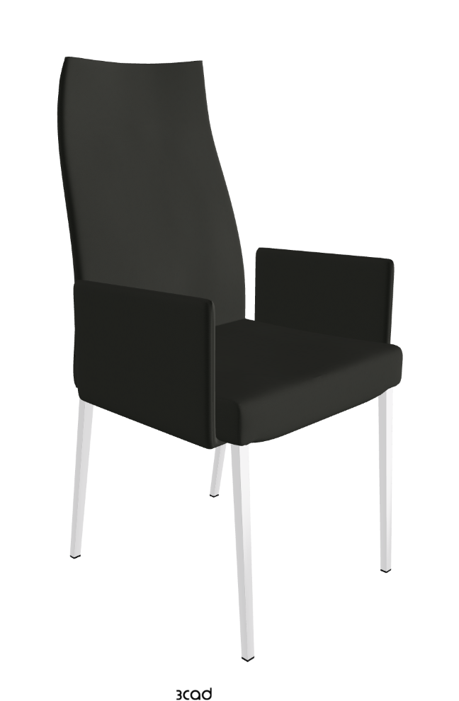 Cattelan Italia Anna High Back Dining Armchair Soft Leather