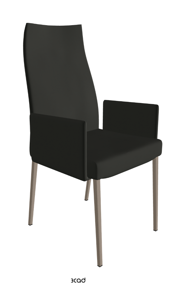 Cattelan Italia Anna High Back Dining Armchair Soft Leather