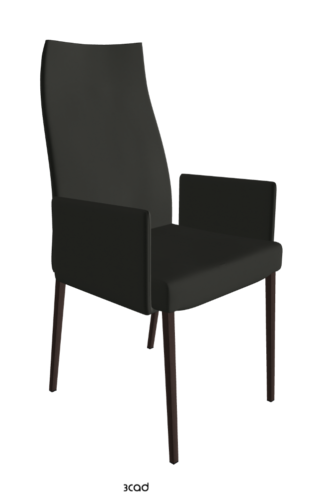 Cattelan Italia Anna High Back Dining Armchair Soft Leather